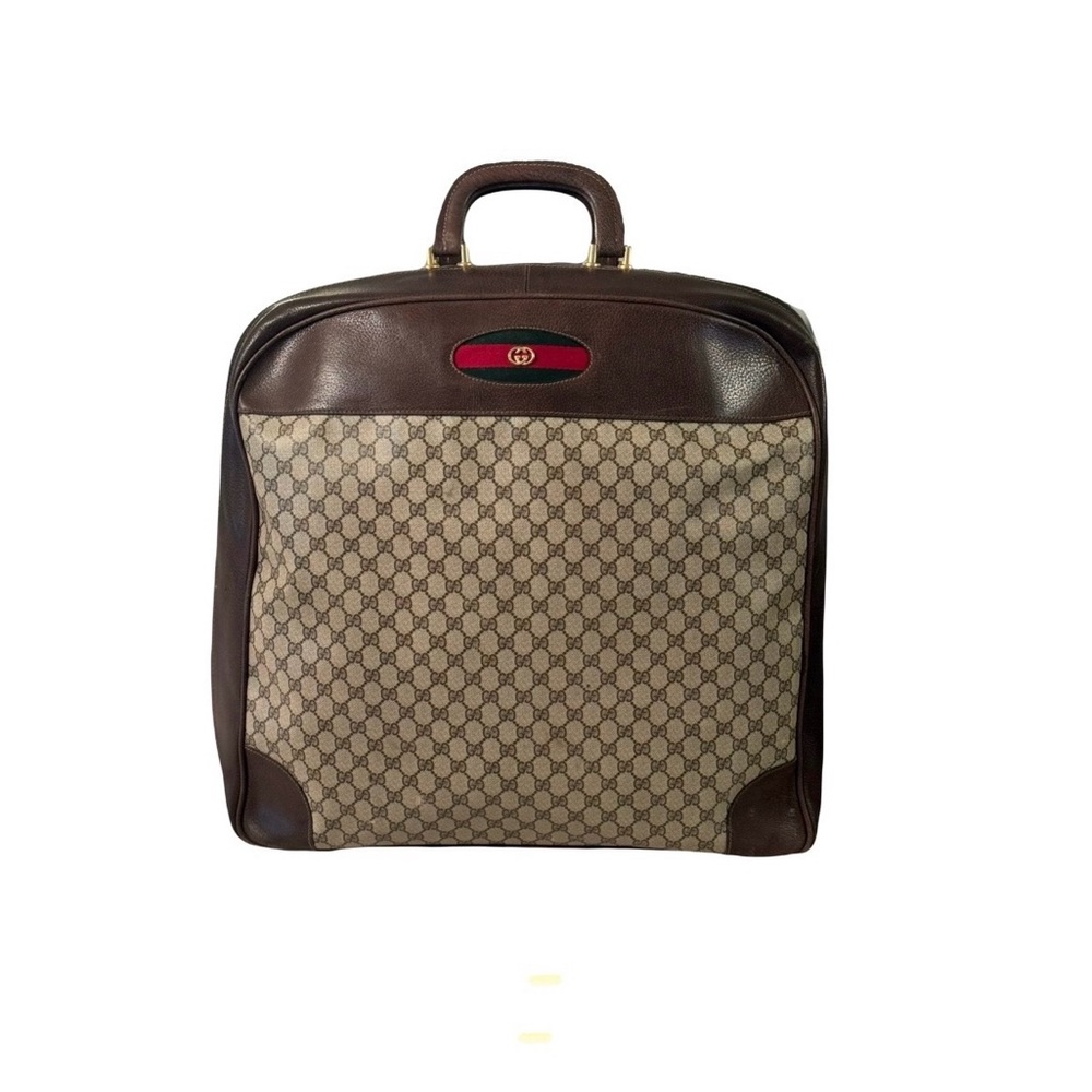 Vintage Gucci Monogram "GG" Luggage Bag (1980's)